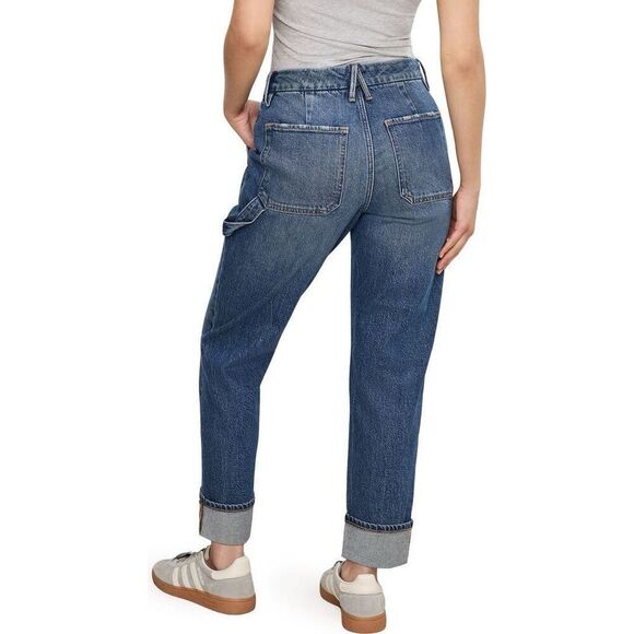 Good American Petite Weekender Jeans High Rise Slim Straight Size 15 - Picture 2 of 9